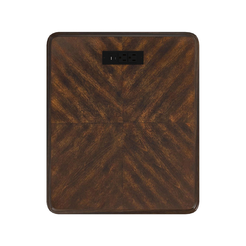Phillipe - 2-Drawer Cabinet With USB - Cherry