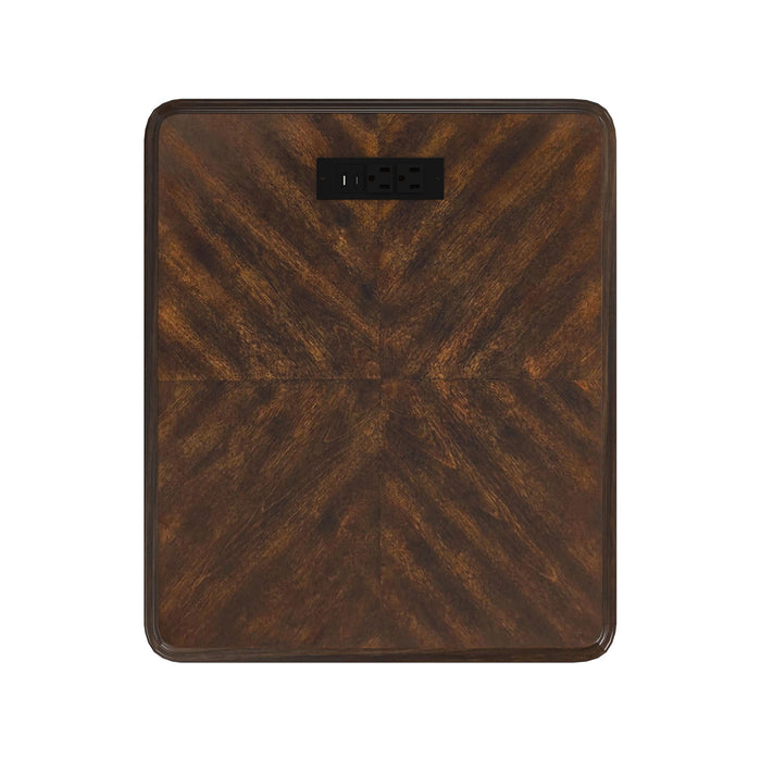 Phillipe - 2-Drawer Cabinet With USB - Cherry