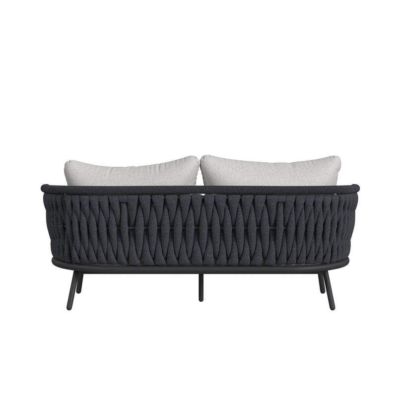 Bali - Loveseat With Olefin - Dark Gray
