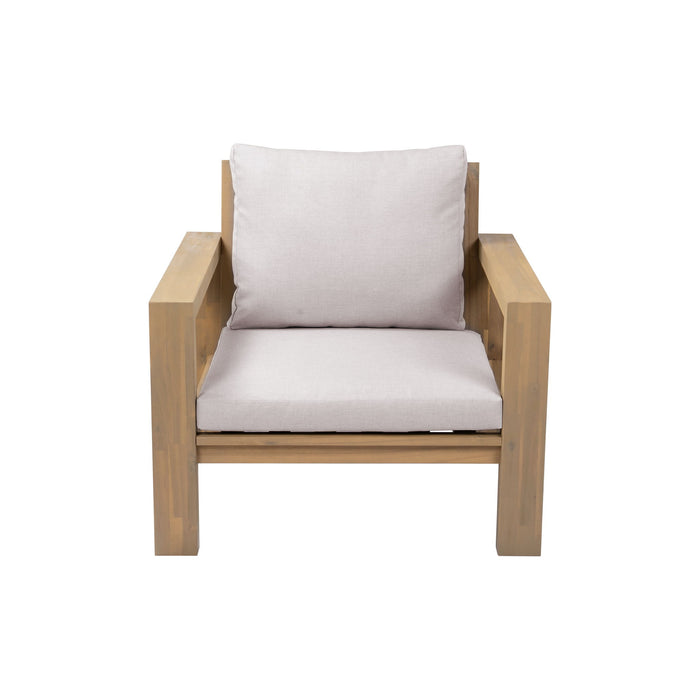 Stylish Outdoor Chair Set With Cushions For Garden (Set of 2)