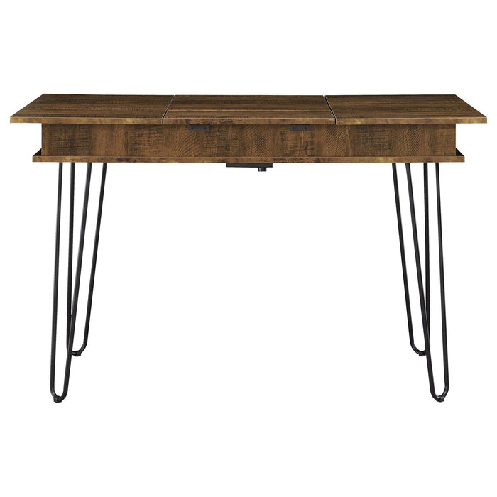 Writing Desk With 4 Hidden Storages - Brown