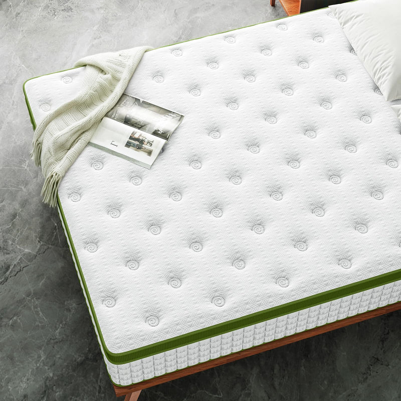 12" Hybrid Mattress With Gel Memory Foam & Pocket Springs