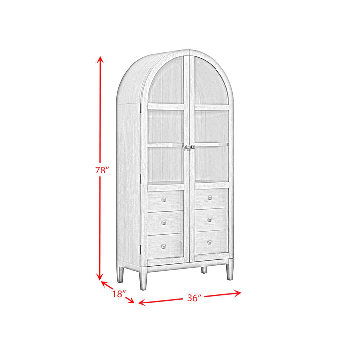 Portico - Display Cabinet - Brown Oak