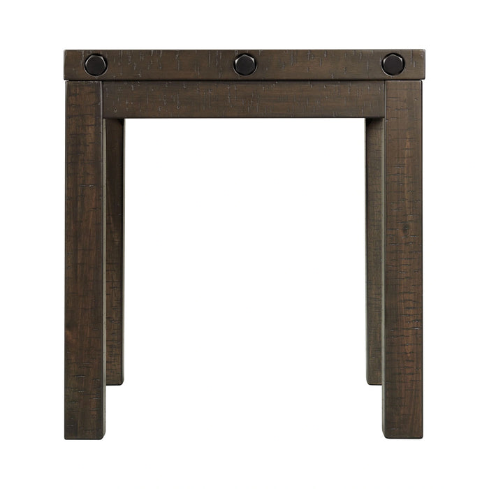 Colorado Occasional End Table w/USB/Power Charcoal