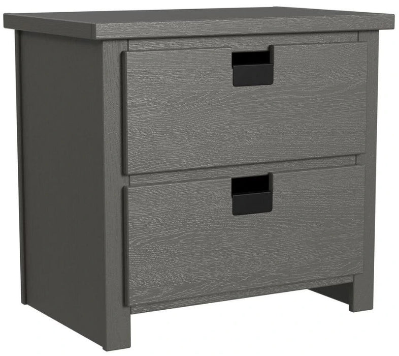 Elements International Cali Kids Nightstand in Sleek Gray image