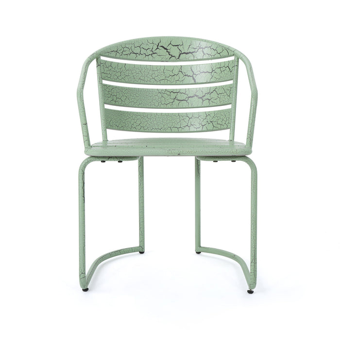3 Piece Elegant Outdoor Bistro Set With 2 Chairs And Oval Table