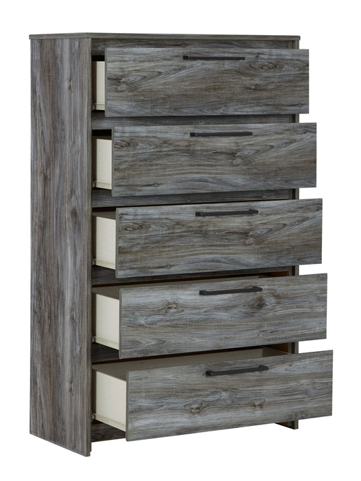 Baystorm - Five Drawer Chest - Gray