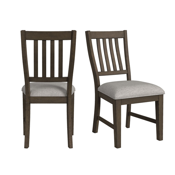 Yellowstone - Dining Side Chair (Set of 2) - Medium Brown / Gray