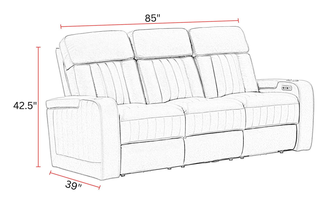 Equinox - Power Reclining Sofa With Drop Down Table