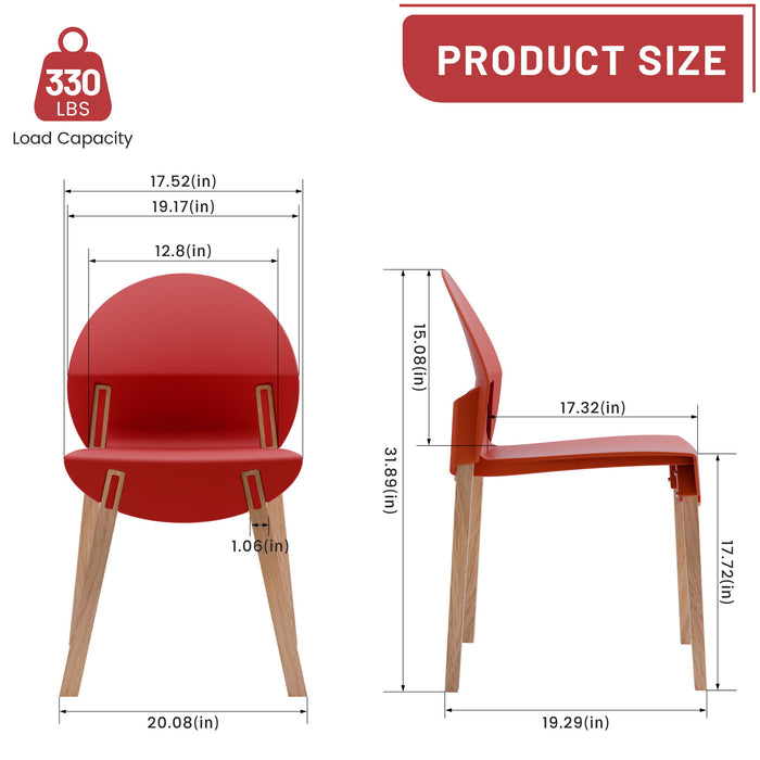 4 Piece Set Of Single Chairs With Long Table