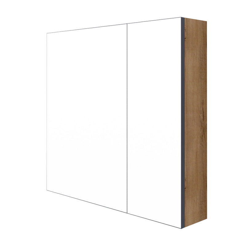 29.63" Wall Mounted Cabinet With Adjustable Shelves Storage Cabinet For Bathroom - Imitative Oak