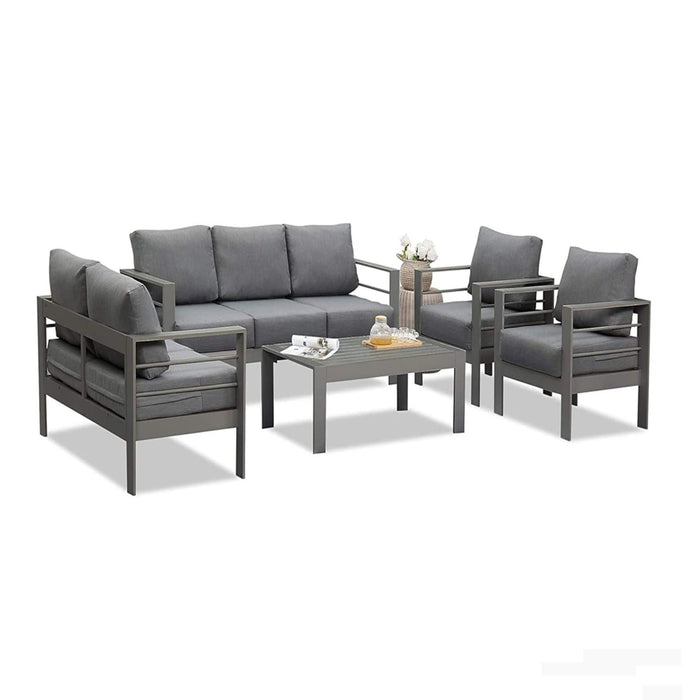 All-Weather Patio Sofa With Cushions, 3 Seat Outdoor Couch