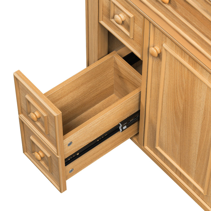 Bathroom Vanity With Flip Out Drawer, 2 Soft-Close Drawers