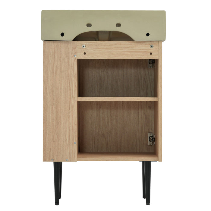 Bathroom Vanity, Combo Cabinet, Bathroom Storage Cabinet, Single Ceramic Sink