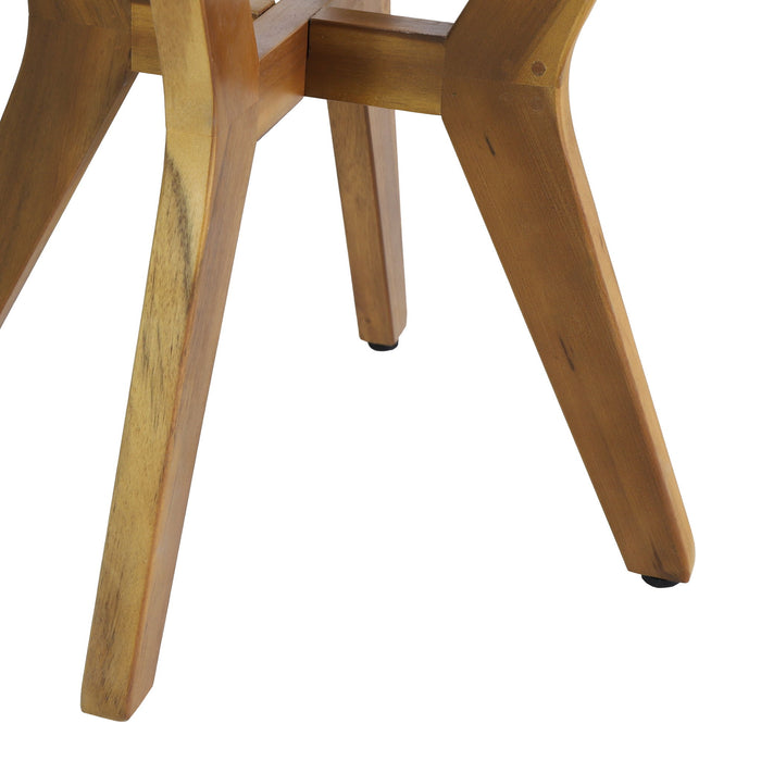 Yukon - Contemporary Side Table With Lightweight Concrete Top And Acacia Wood Frame - Gray