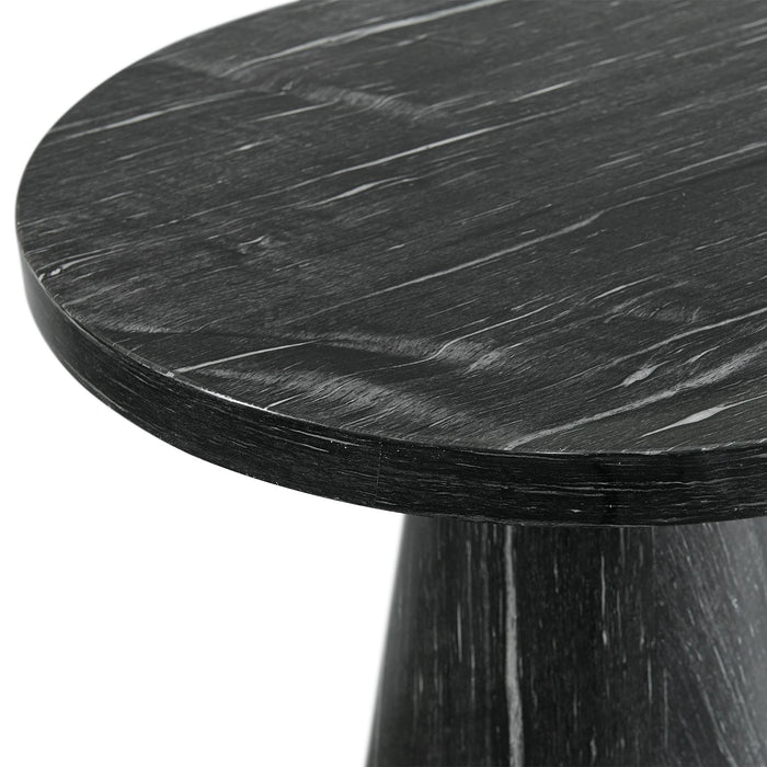 Bellini Round Occasional End Table Complete in Grey