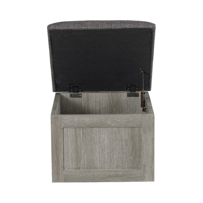 Uster Coffee Table W/Four storage Stools Grey