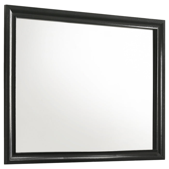 Modern Bedroom Set With Upholstered Headboard And Textured Storage