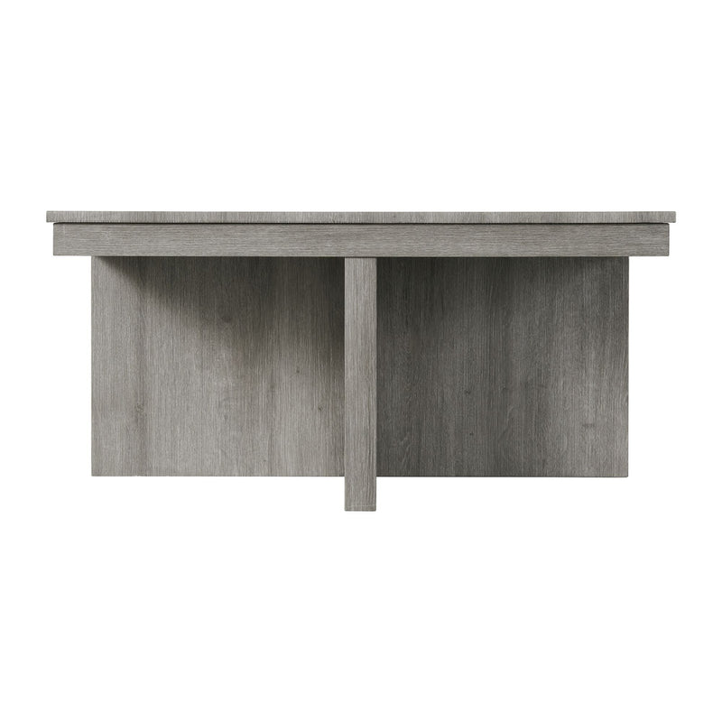 Uster - Coffee Table With Four Storage Stools - Gray