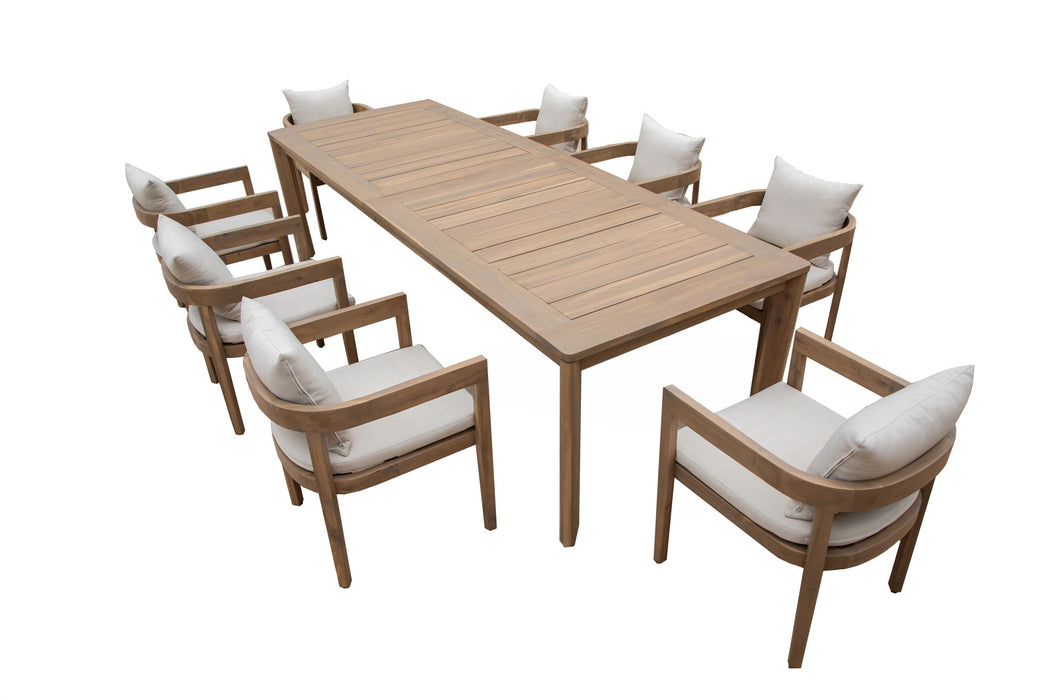 Wesley - Patio Side Chair With Cushion - White