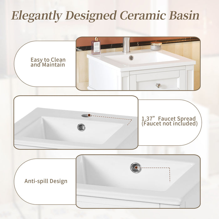French Style Bathroom Vanity With Sink