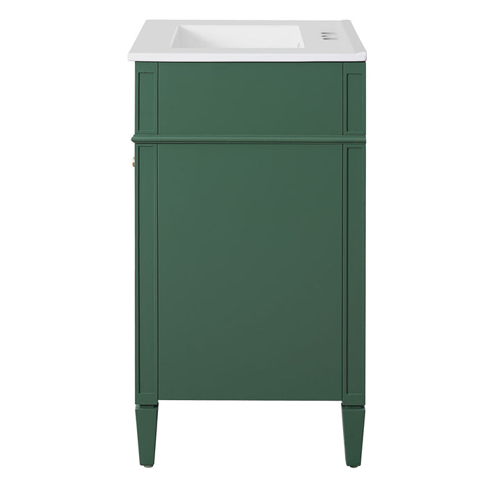 Bathroom Vanity With 2 Doors And Tip Out Drawer, Soft Closing Hinges