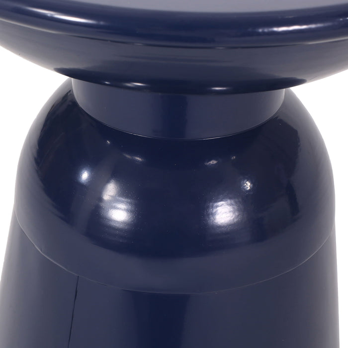 Outdoor Modern Metal End Large Table