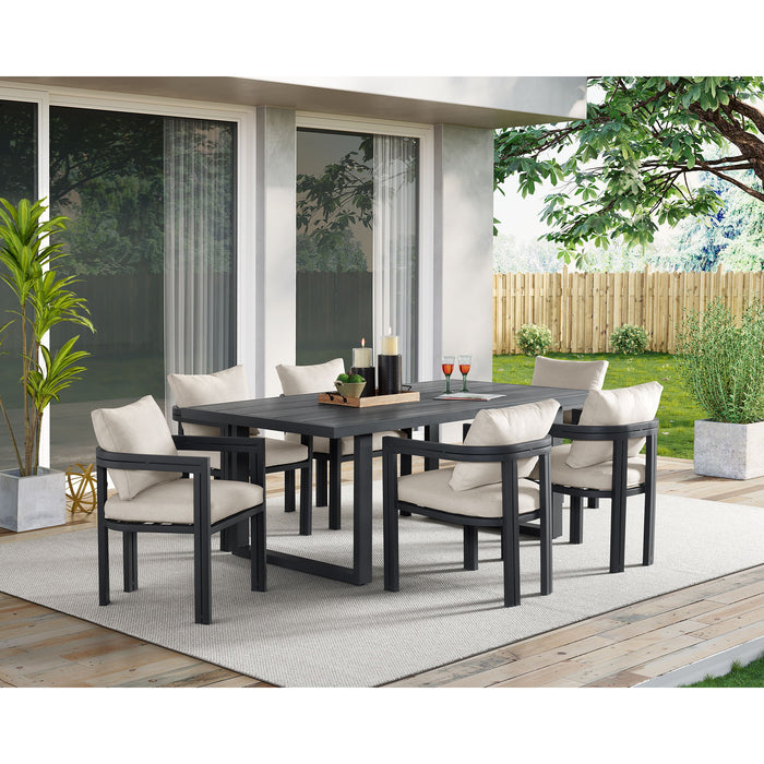 Playa - Dining Chair (Set of 2) - Dark Gray / Beige