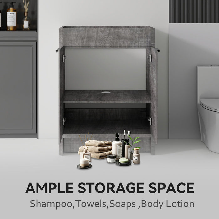 Freestanding Bathroom Vanity Cabinet With Soft Close Doors, Cabinet Only
