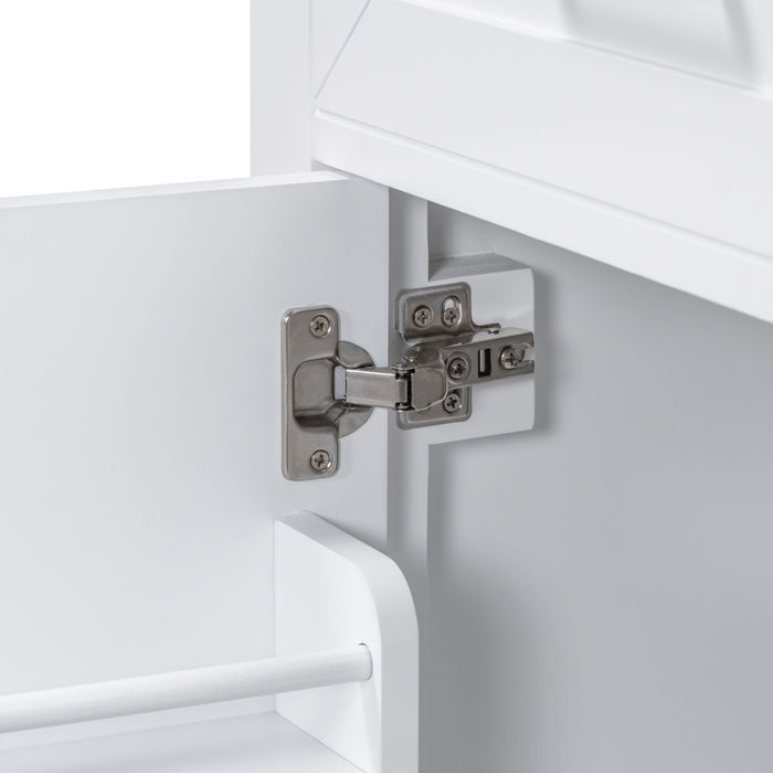 Modern Bathroom Vanity With Sink Combo, 3 Drawers, Undermount Drop-In Sink