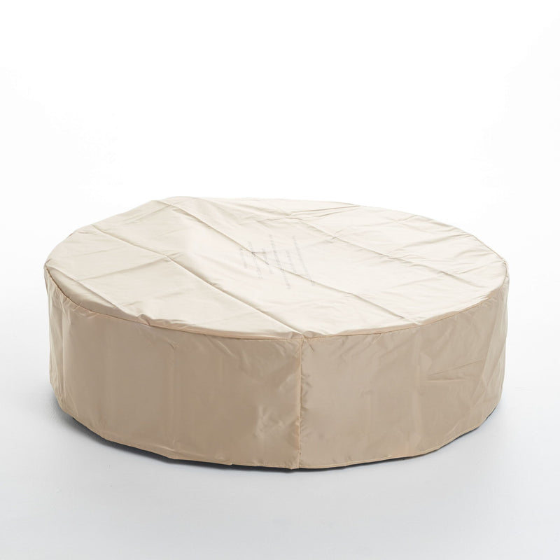 Modern Lightweight Concrete Outdoor Circular Fire Pit 50, 000 Btu