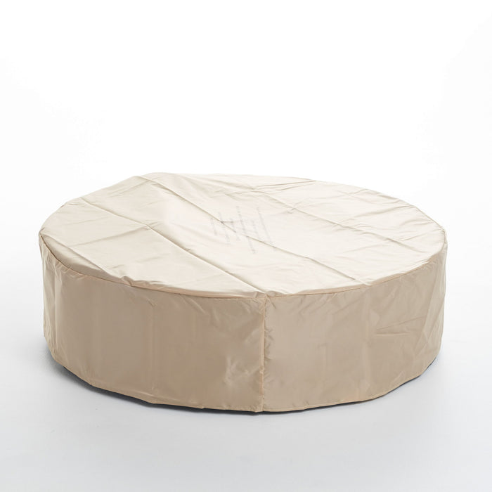Modern Lightweight Concrete Outdoor Circular Fire Pit 50, 000 Btu