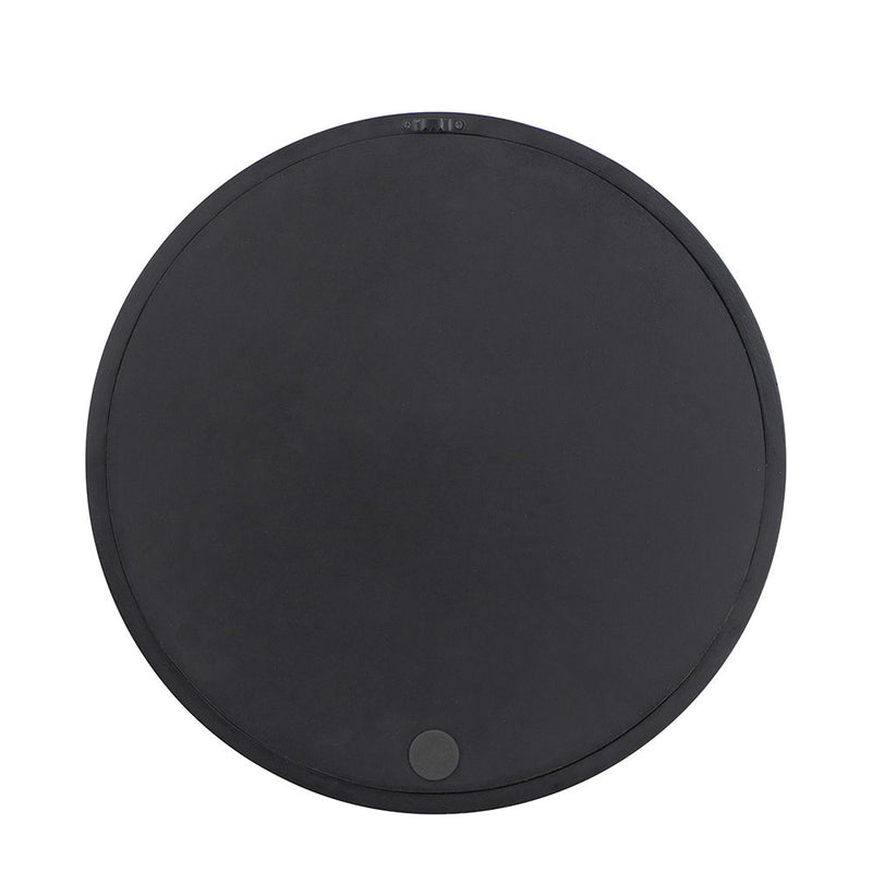Circle Wall Mirror With Wooden Frame, Wall Mirror For Living Room
