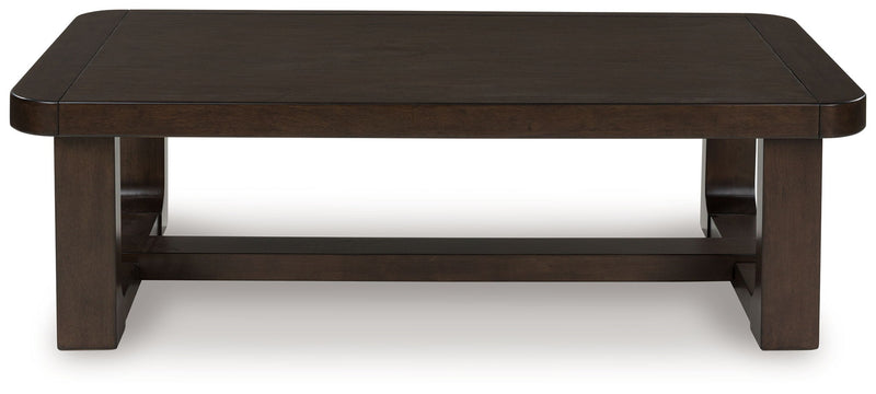Breckington - Rectangular Cocktail Table - Dark Brown