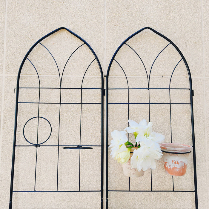 Metal Garden Trellis Rustproof Trellis For Climbing Plant, Outdoor Flower Support