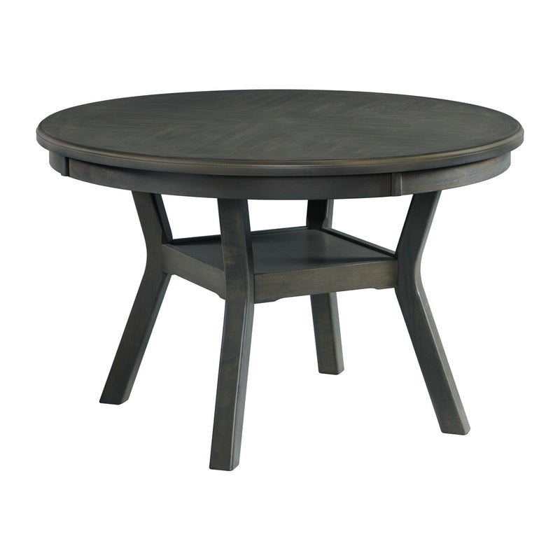 Amherst - Dining Table With Wood Leg - Gray Finish