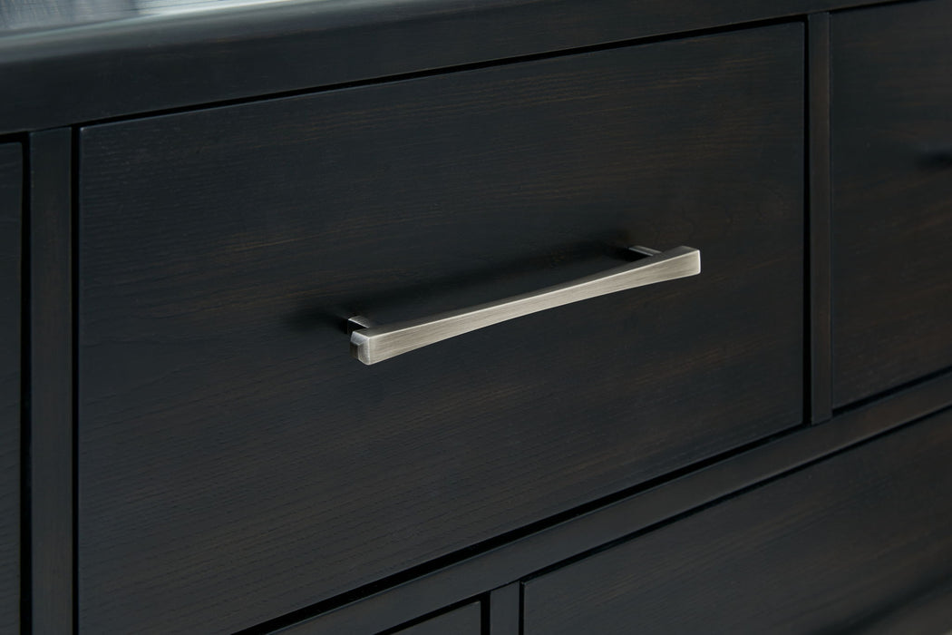 Rowanbeck - Dresser And Mirror - Black
