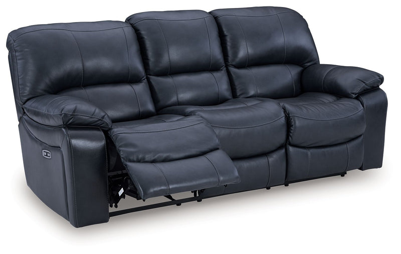 Leesworth - 3 Pc. - Power Reclining Sofa, Power Reclining Loveseat, Power Rocker Recliner - Ocean