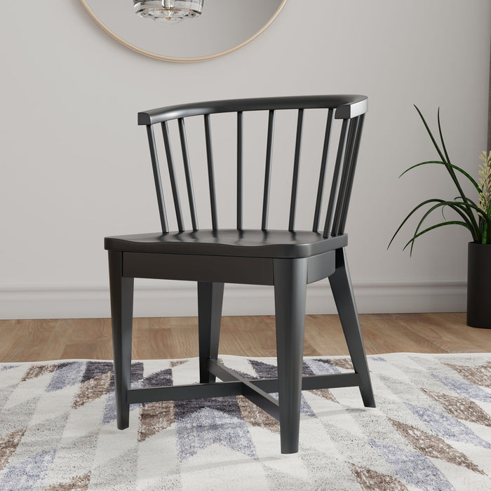 Americana Modern Dining - Dining Barrel Chair (Set of 2) - Black