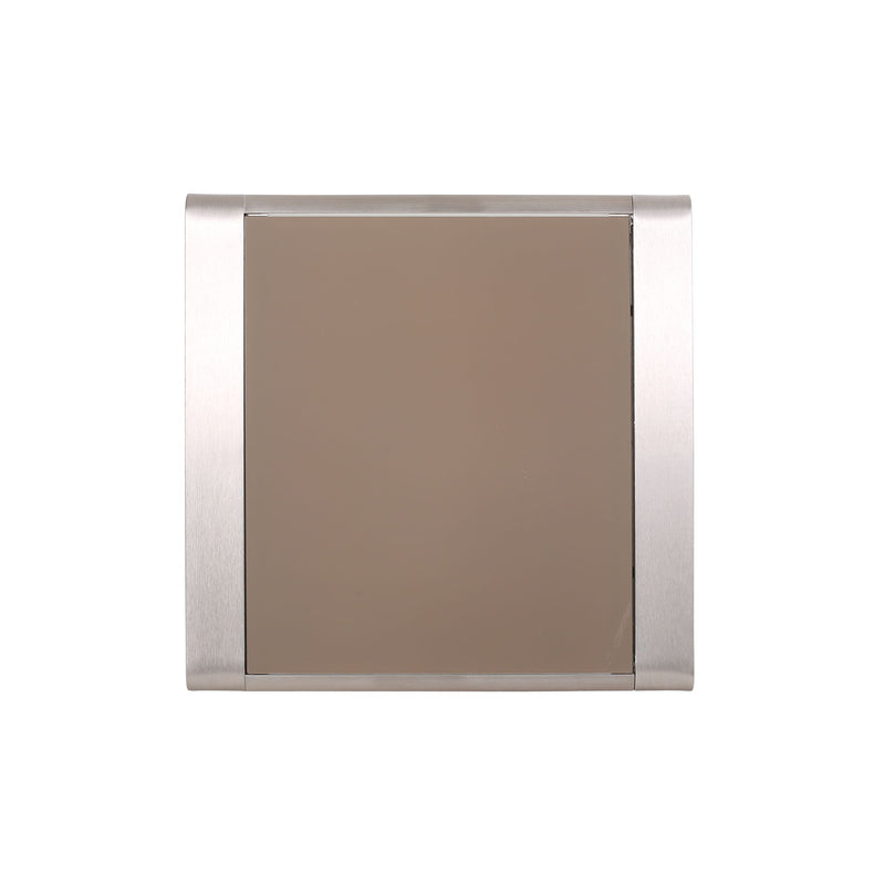 Cape Coral - Contemporary Side Table With Frosted Glass Top
