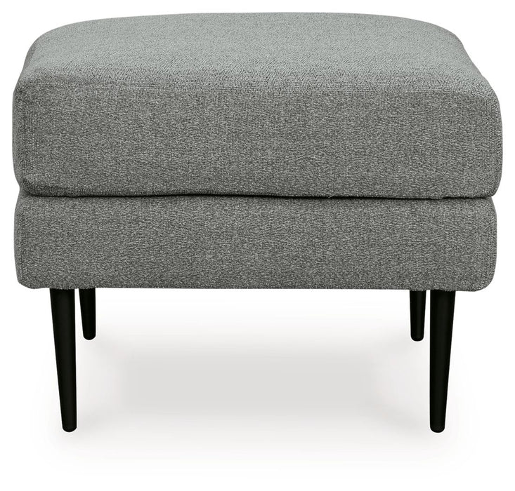 Hazela - 2 Pc. - Chair, Ottoman - Charcoal