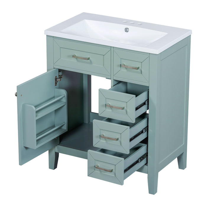Modern Bathroom Vanity With Sink Combo, 3 Drawers