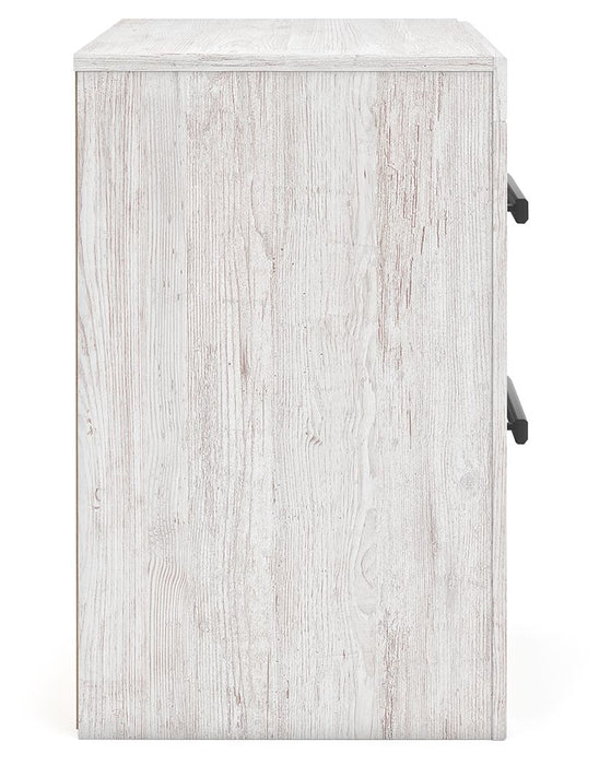 Cayboni - Two Drawer Night Stand - Whitewash