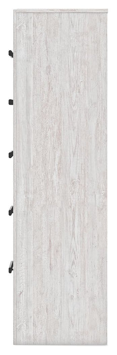 Cayboni - Five Drawer Chest - Whitewash