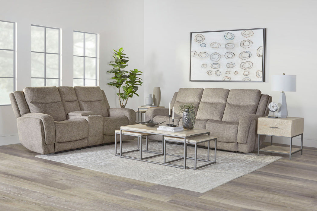 Penfield - Power Zero G Console Loveseat With Heat, Massage & Speaker P3 - Frappe
