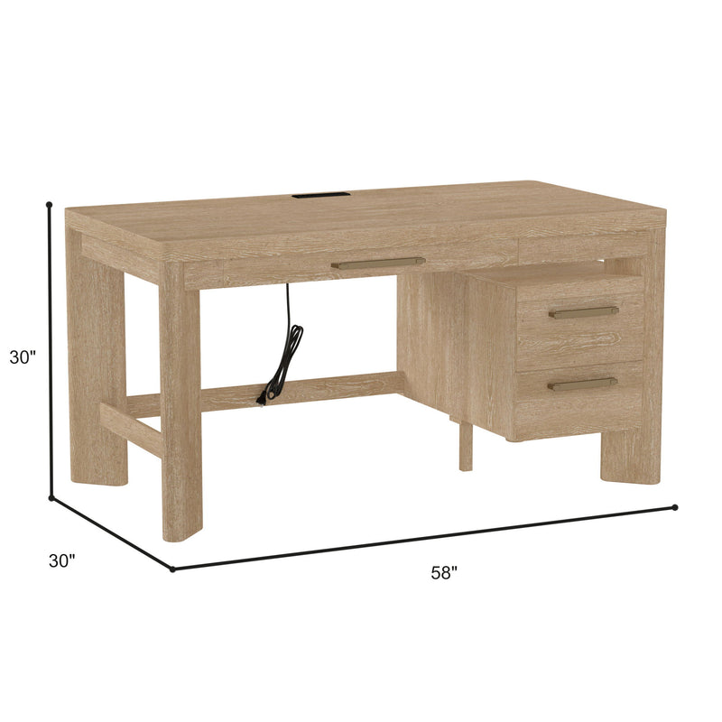 Desk - Tan - Wood