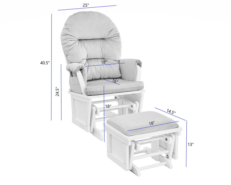 Madison - Glider & Ottoman - Base