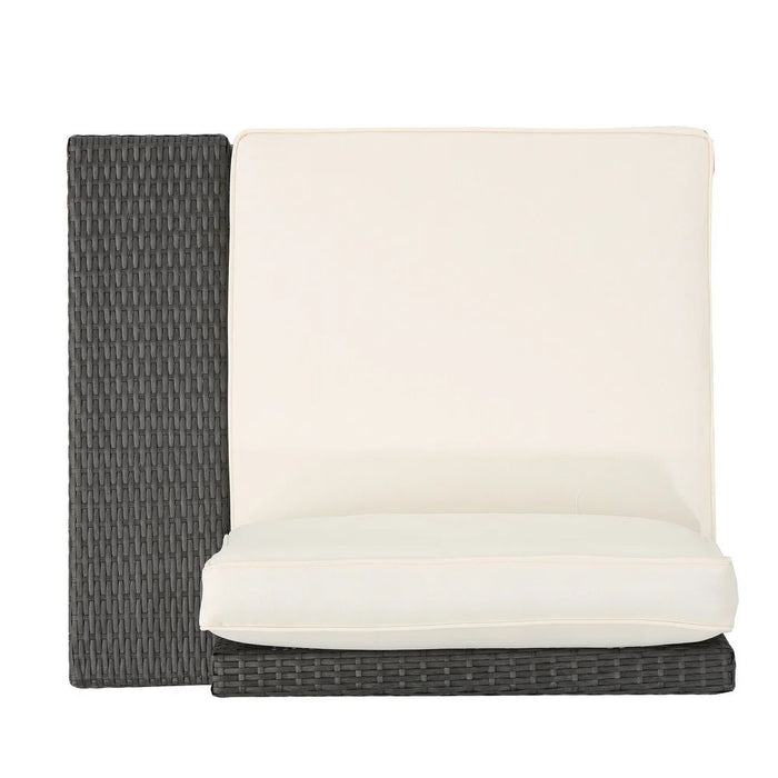 Santa Cruz - Outdoor 8 Piece Sectional Set - Dark Brown