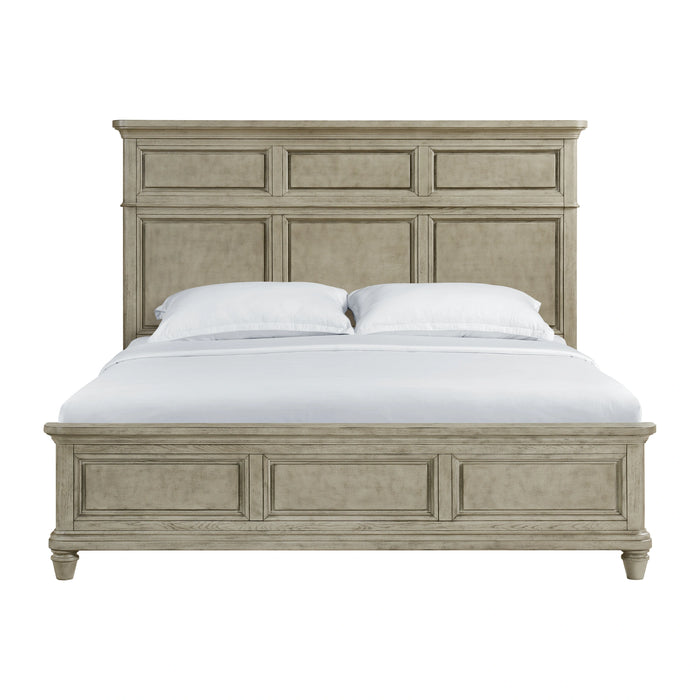 Whit-Ash Panel Bed