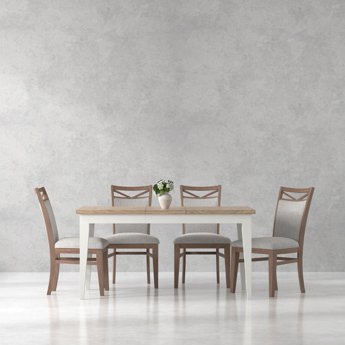 Americana Modern Dining - Rectangular Dining Table With Extensions - Cotton